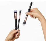 3-Piece Face Brush Set: Foundation, Contour, and Highlighter Brushes